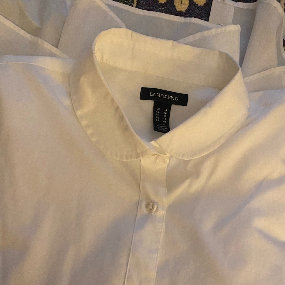Lands End Peter Pan collar blouse